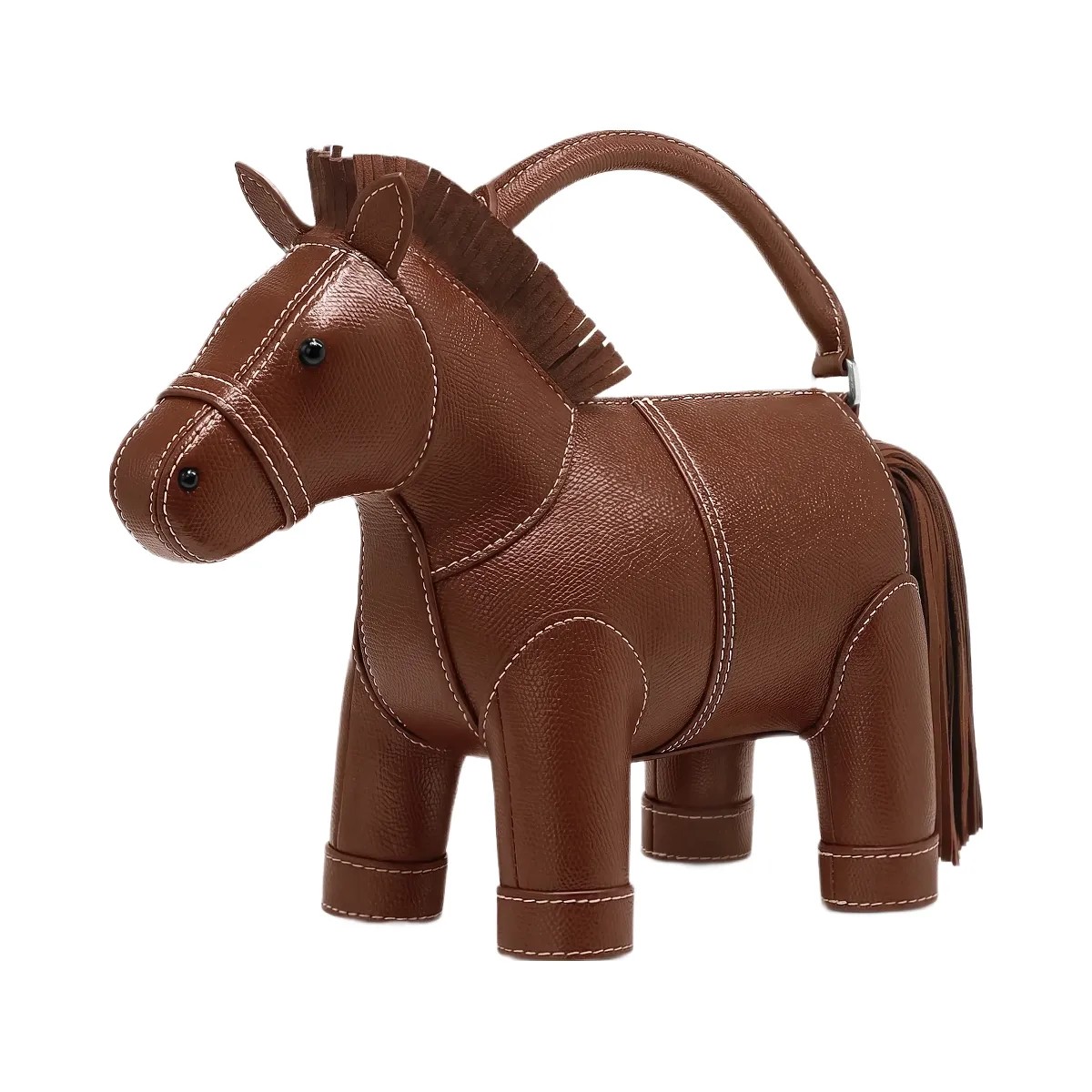JW PEI Harper Horse Top Handle Bag Brown - HypeFly India View 3