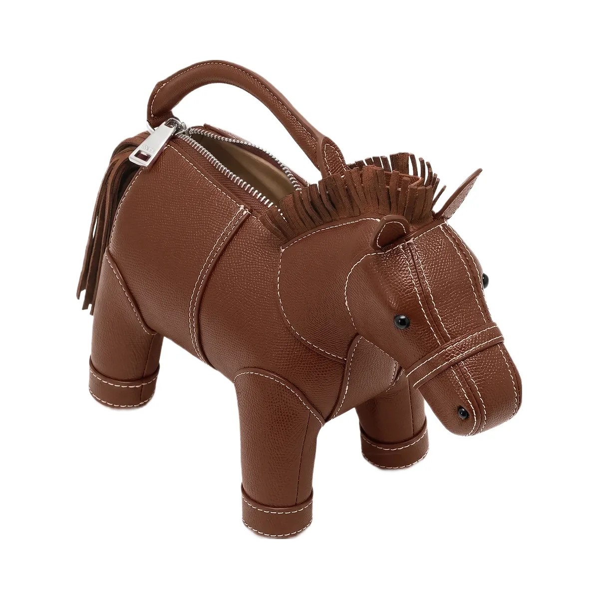 JW PEI Harper Horse Top Handle Bag Brown - HypeFly India View 4
