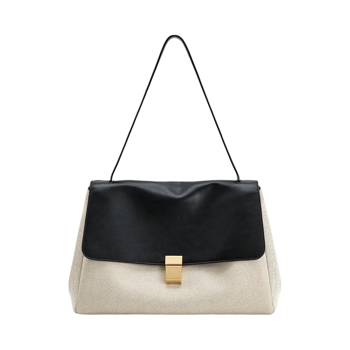 JW PEI Hilary Shoulder Bag Black Canvas - HypeFly India View 1