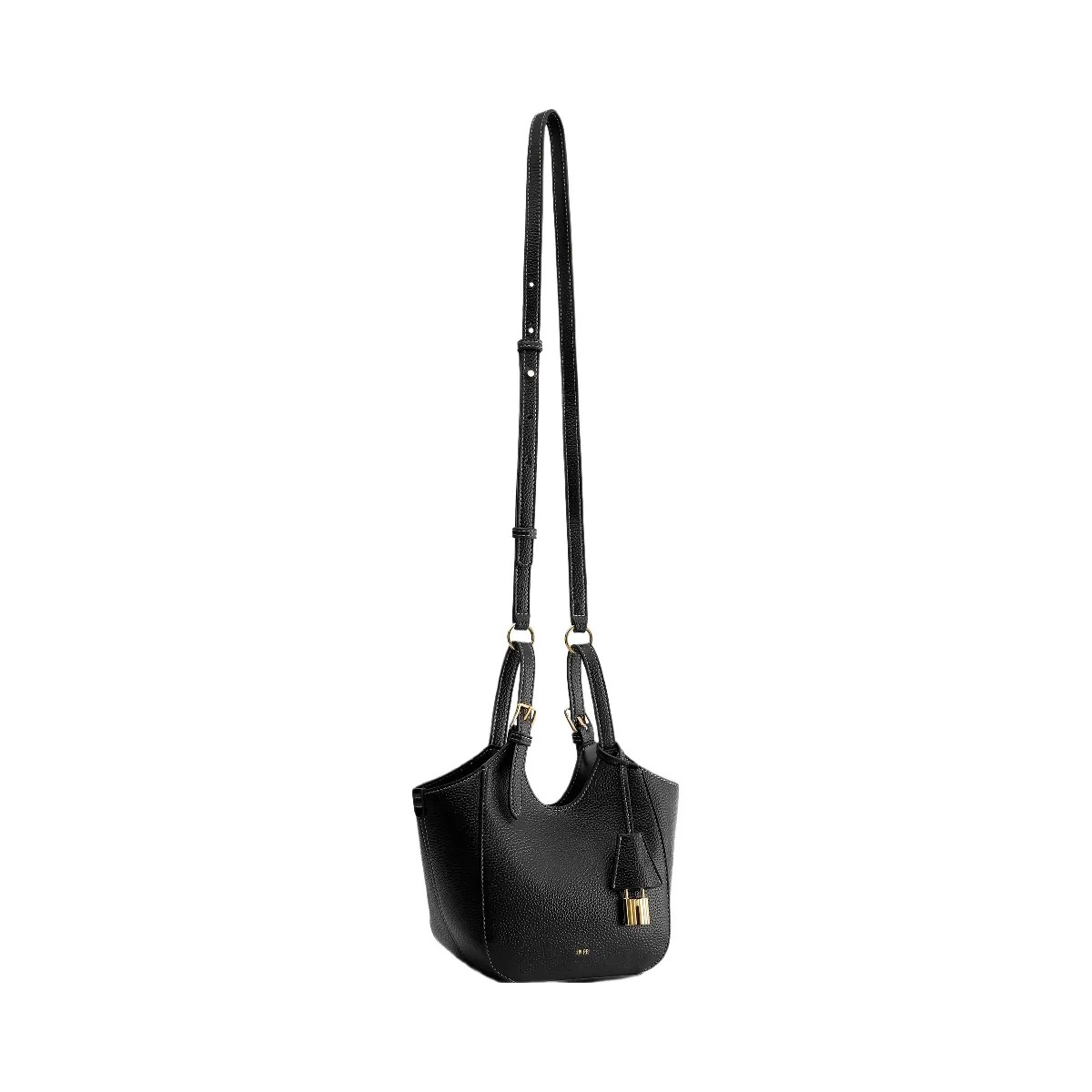 JW PEI Ines Padlock Tote Bag Black - HypeFly India View 2