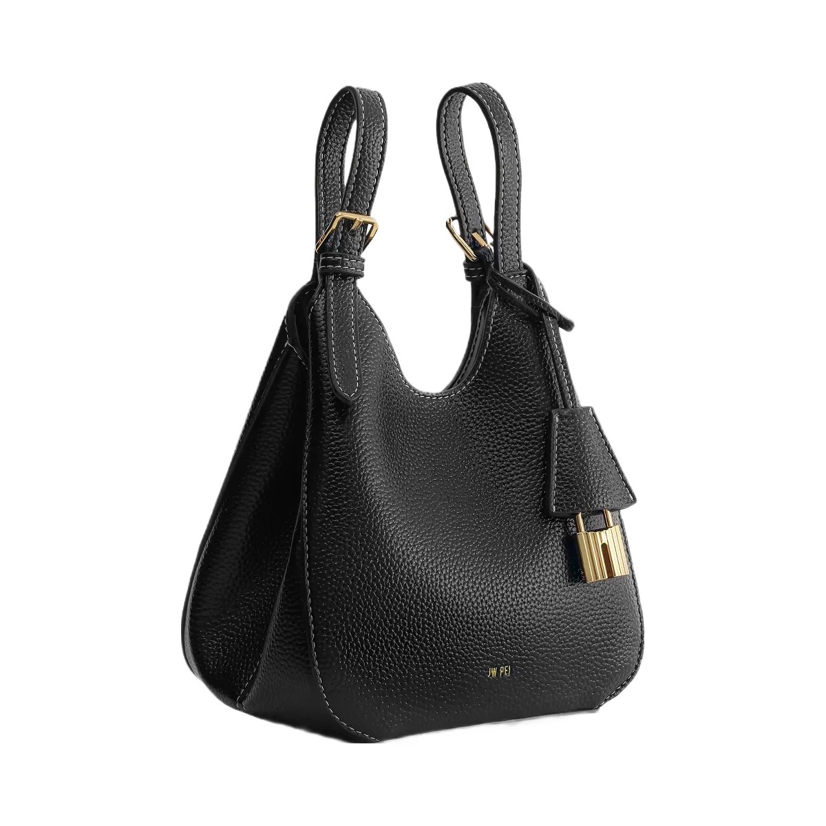 JW PEI Ines Padlock Tote Bag Black - HypeFly India View 5