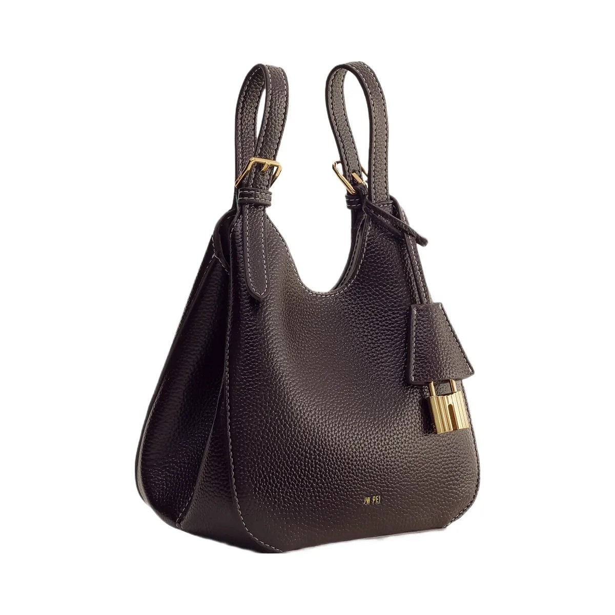 JW PEI Ines Padlock Tote Bag Dark Brown - HypeFly India View 5