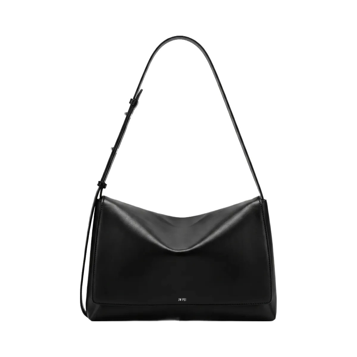JW PEI Isolde Flap Shoulder Bag Black - HypeFly India View 2