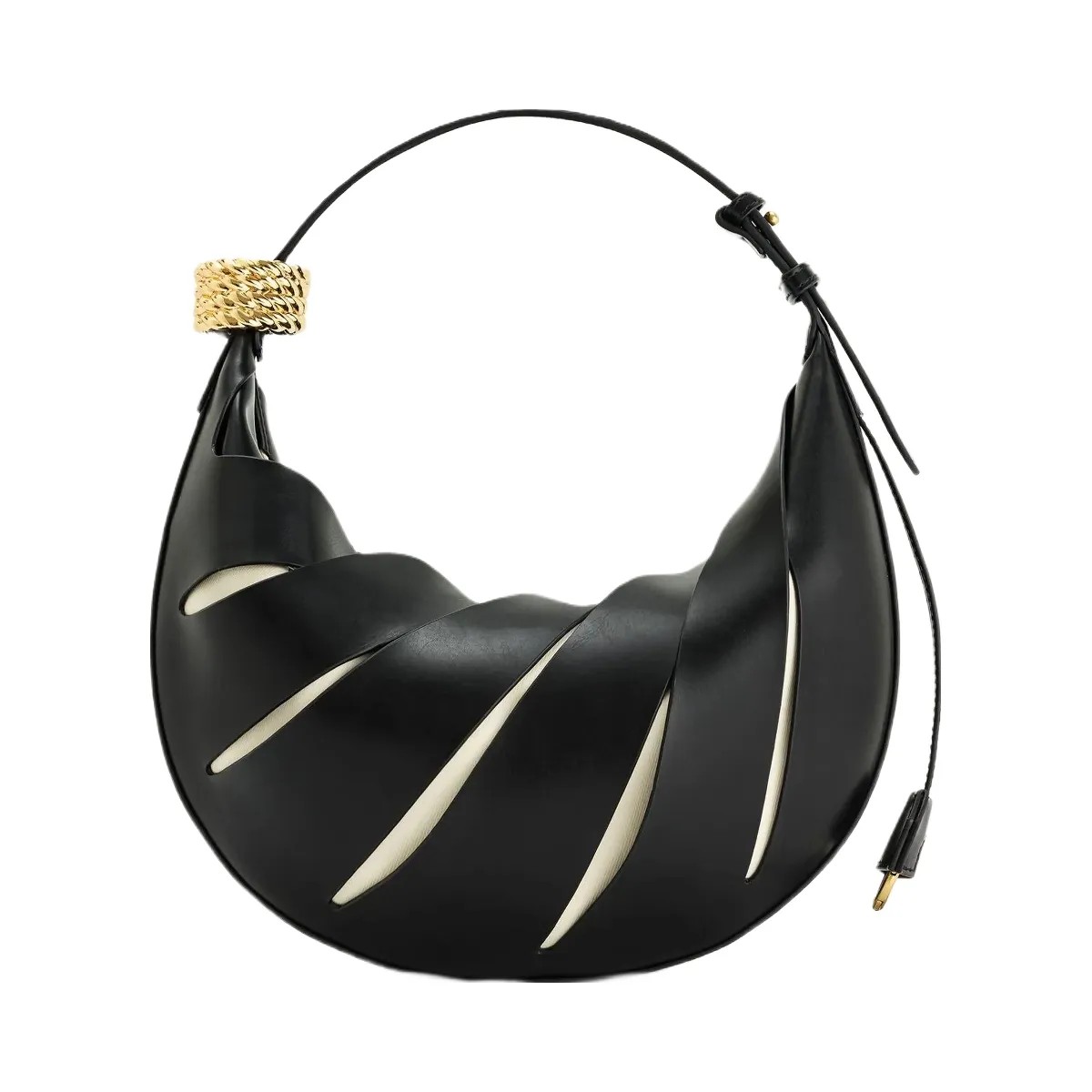 JW PEI Jana Hollow Out Shoulder Bag Black - HypeFly India View 4