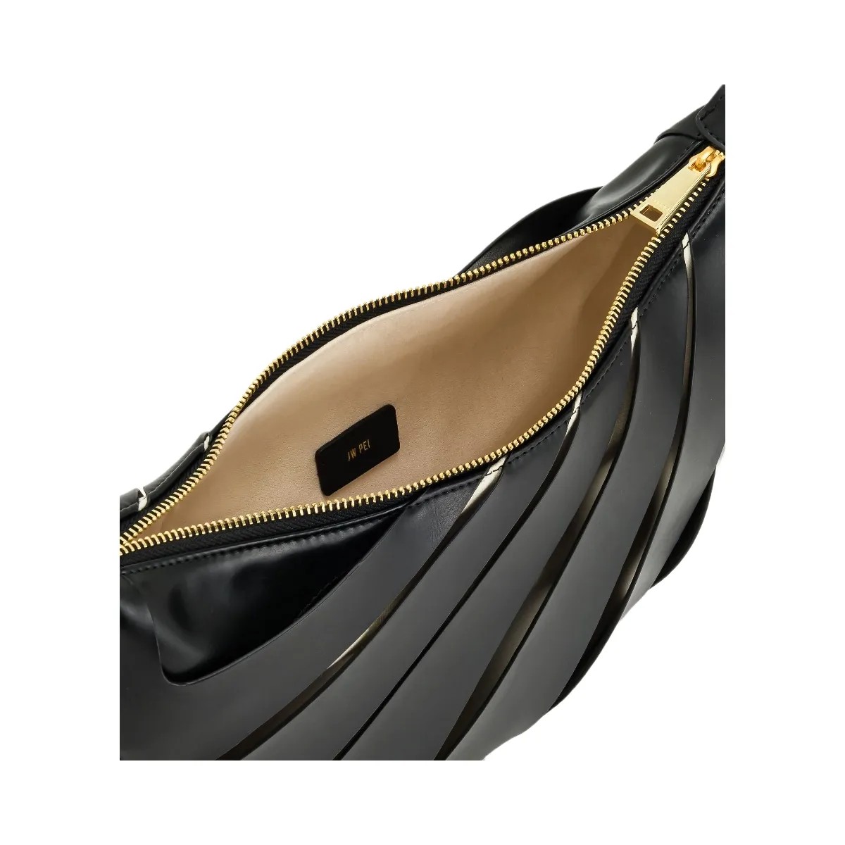 JW PEI Jana Hollow Out Shoulder Bag Black - HypeFly India View 5