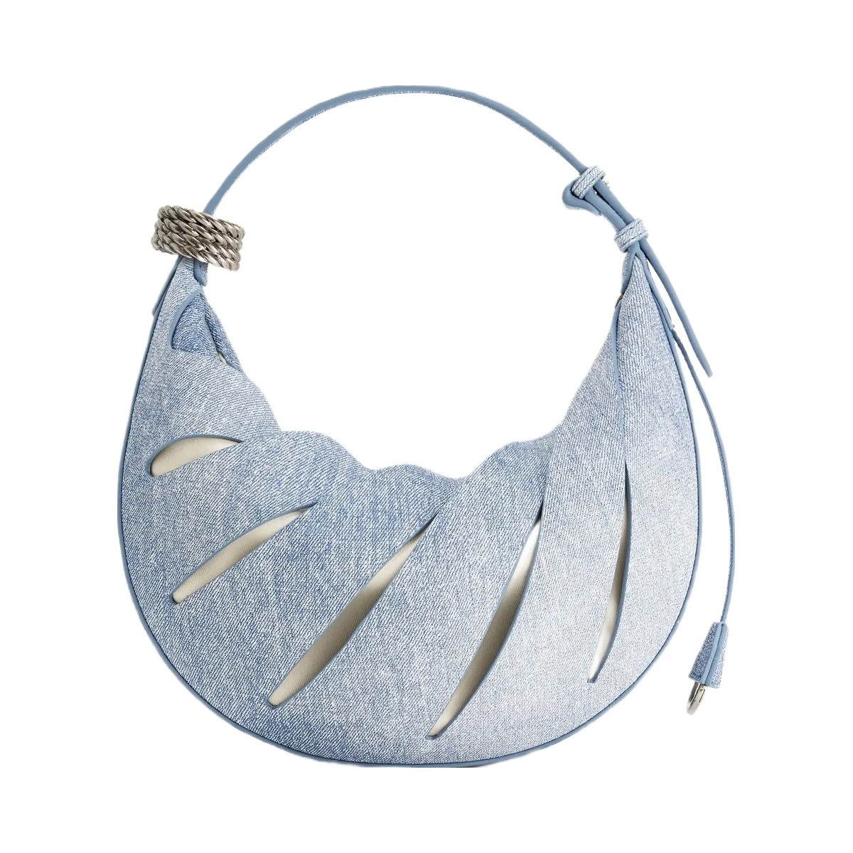 JW PEI Jana Hollow Out Shoulder Bag Blue - HypeFly India View 3