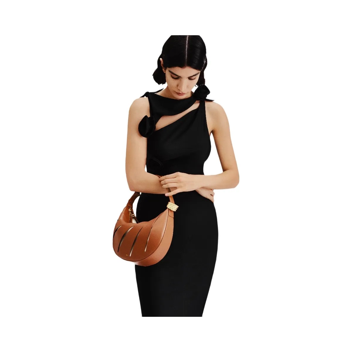 JW PEI Jana Hollow Out Shoulder Bag Brown - HypeFly India View 2
