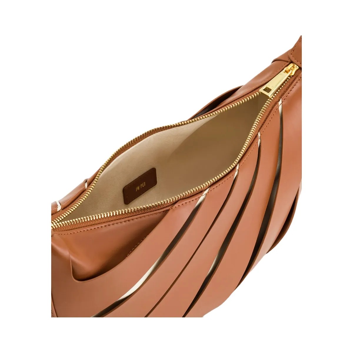 JW PEI Jana Hollow Out Shoulder Bag Brown - HypeFly India View 5