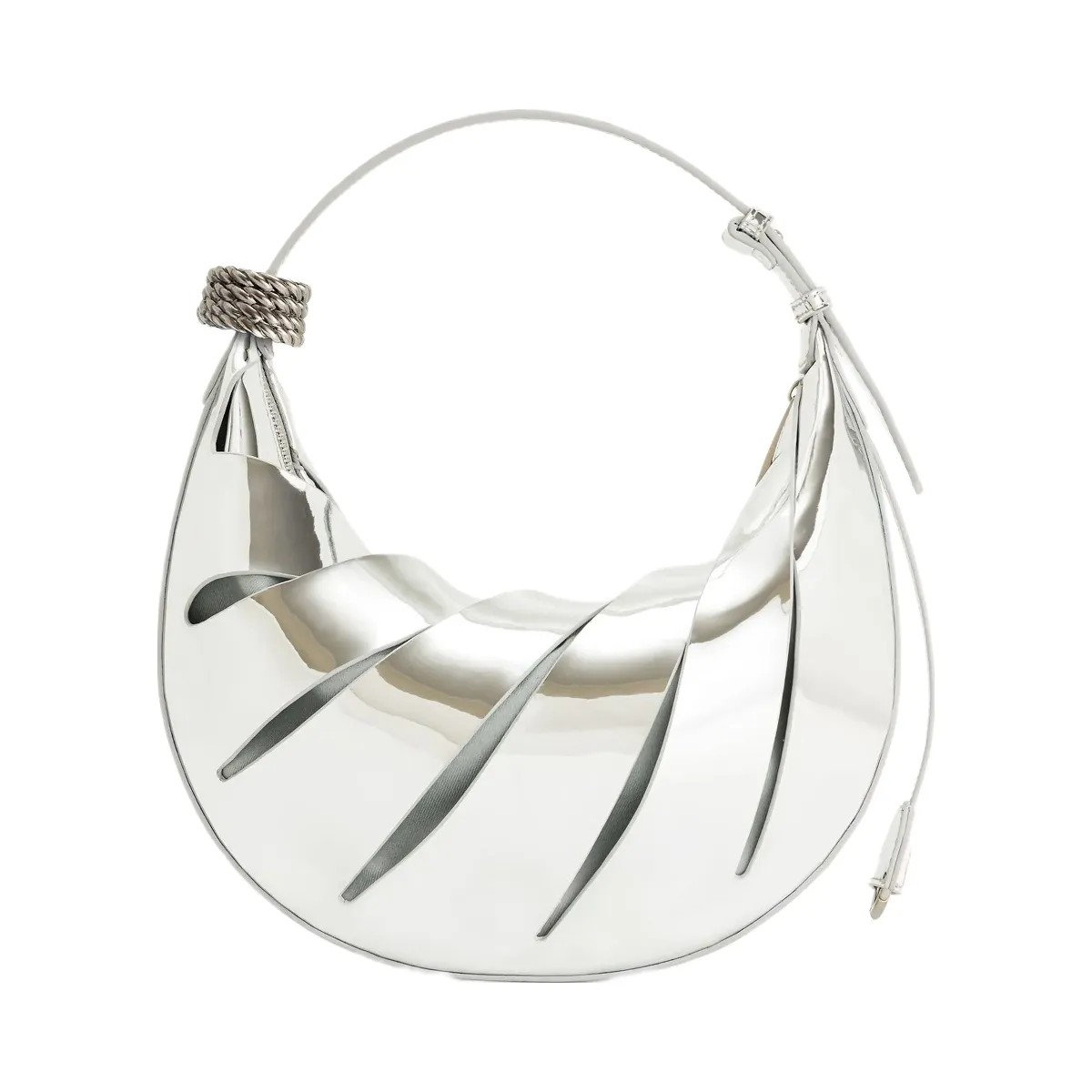 JW PEI Jana Hollow Out Shoulder Bag Silver - HypeFly India View 4