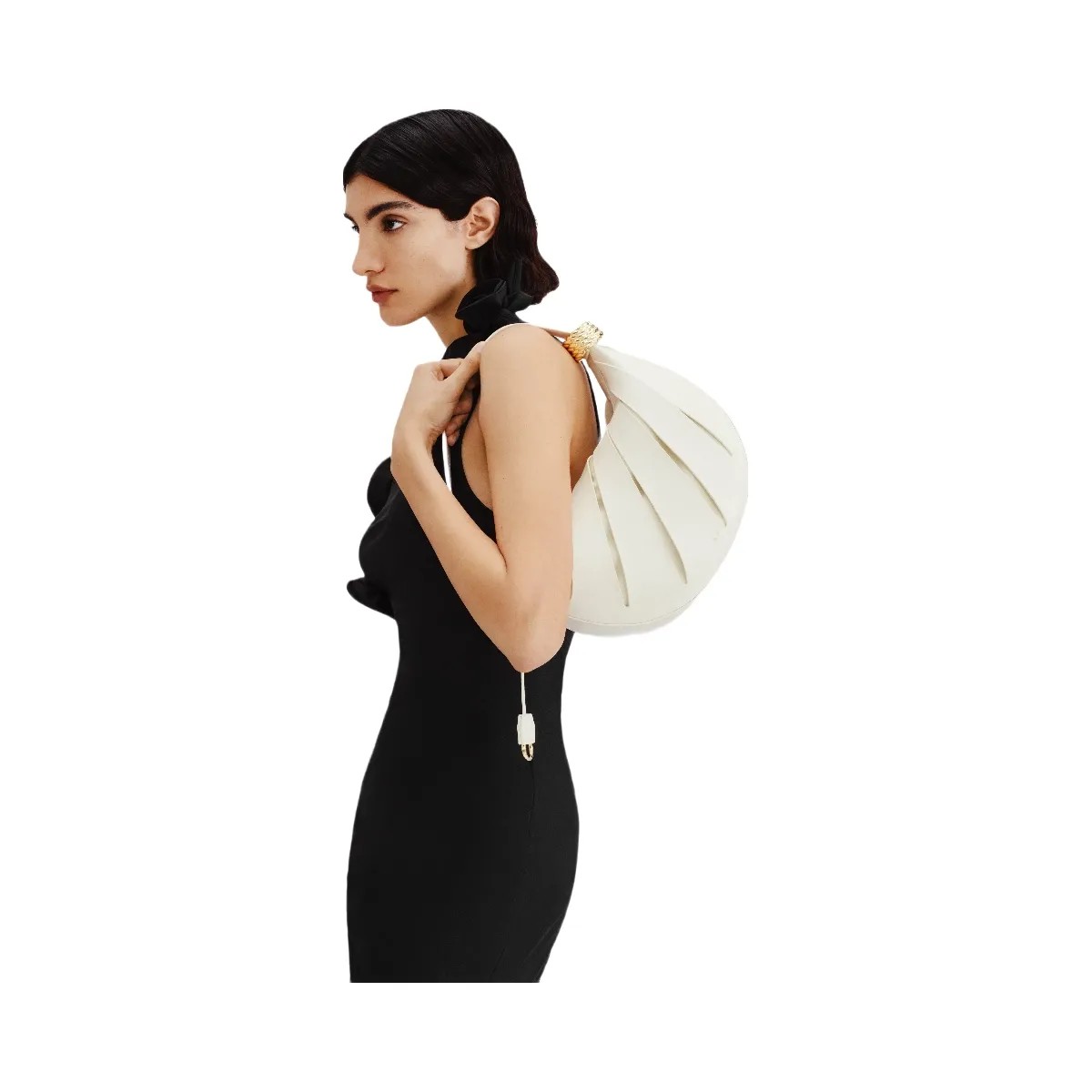 JW PEI Jana Hollow Out Shoulder Bag White - HypeFly India View 6