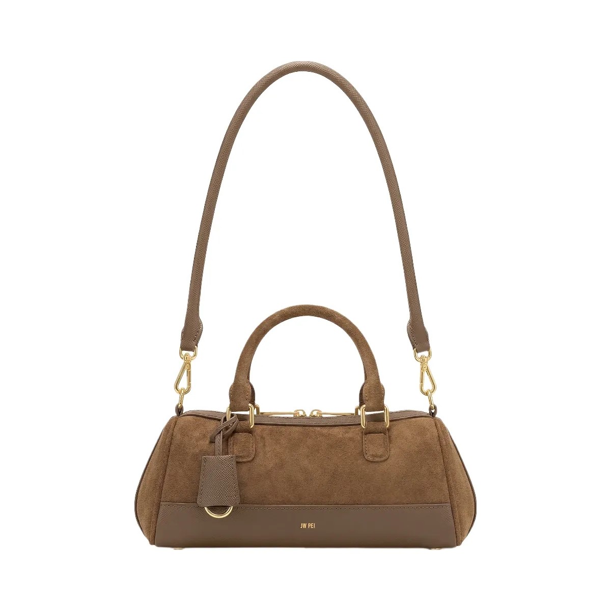 JW PEI Josie Barrel Shoulder Bag Brown - HypeFly India View 1