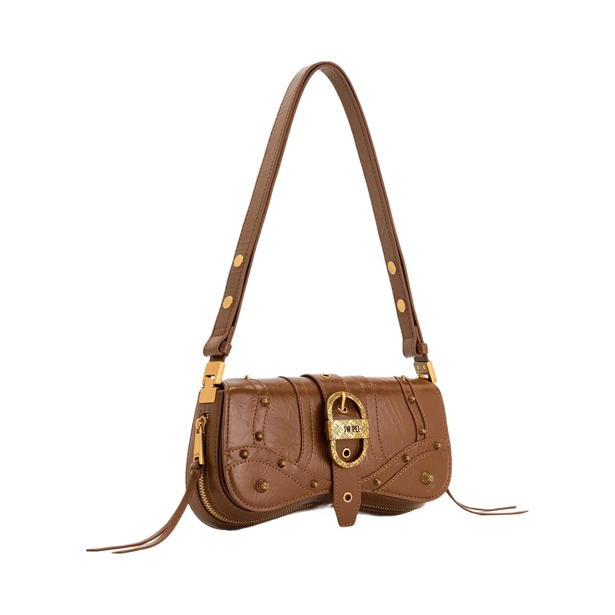 JW PEI Joy Crushed Shoulder Bag Brown - HypeFly India View 2