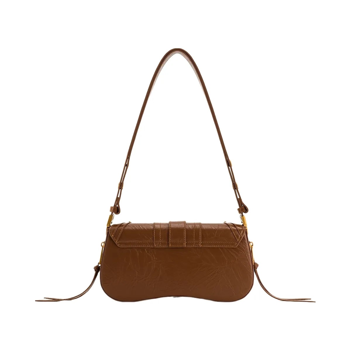 JW PEI Joy Crushed Shoulder Bag Brown - HypeFly India View 3