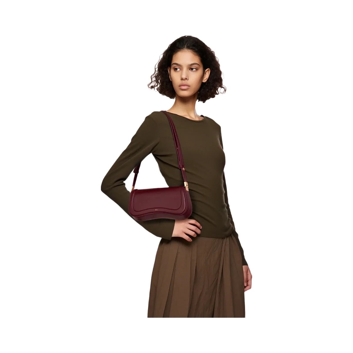 JW PEI Joy Shoulder Bag Deep Claret - HypeFly India View 2