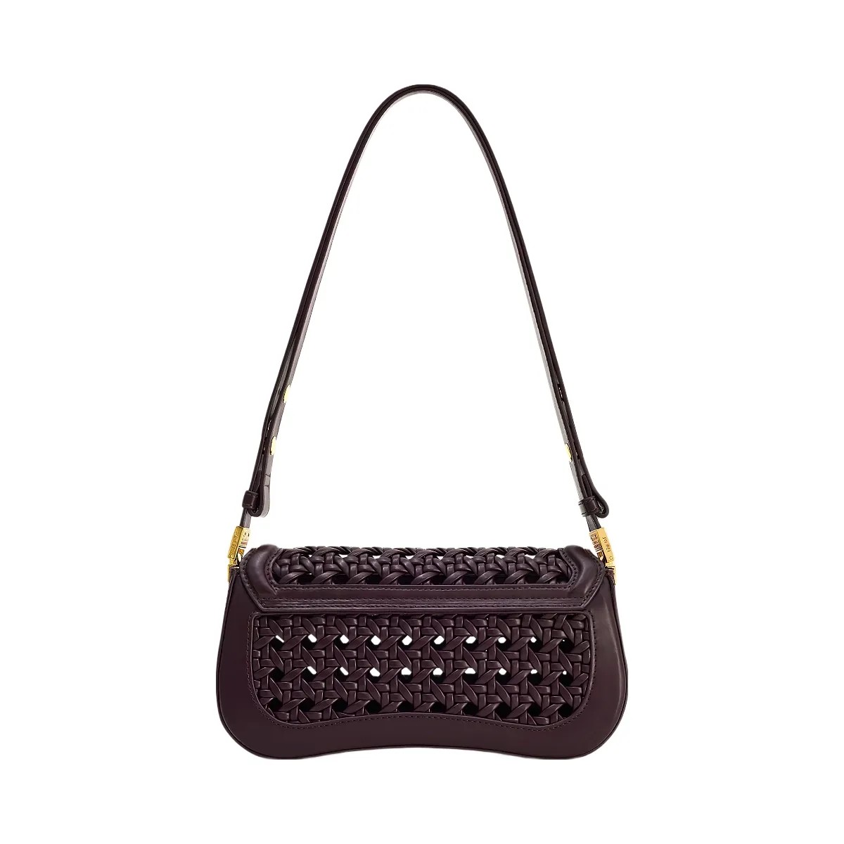 JW PEI Joy Woven Shoulder Bag Dark Red - HypeFly India View 3