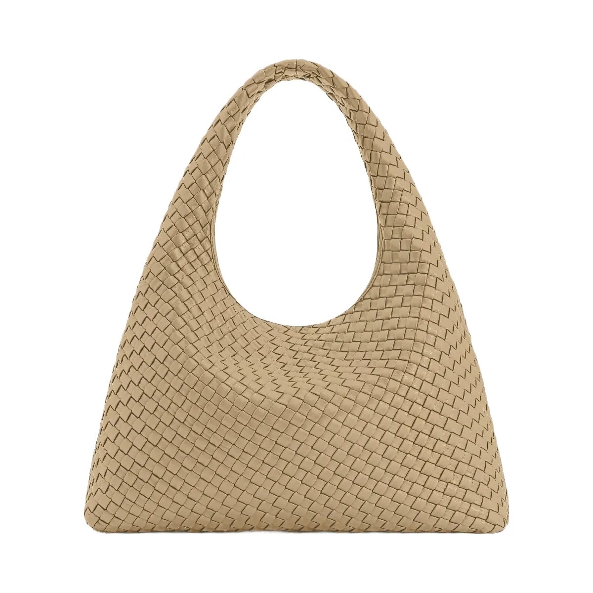 JW PEI Laura Woven Shoulder Bag Beige - HypeFly India View 1