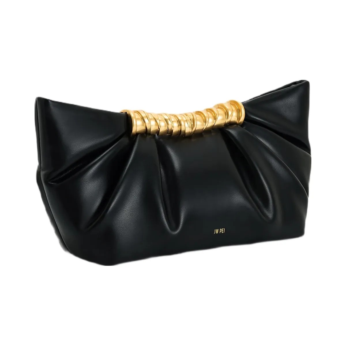 JW PEI Leia Pleated Clutch Black - HypeFly India View 2