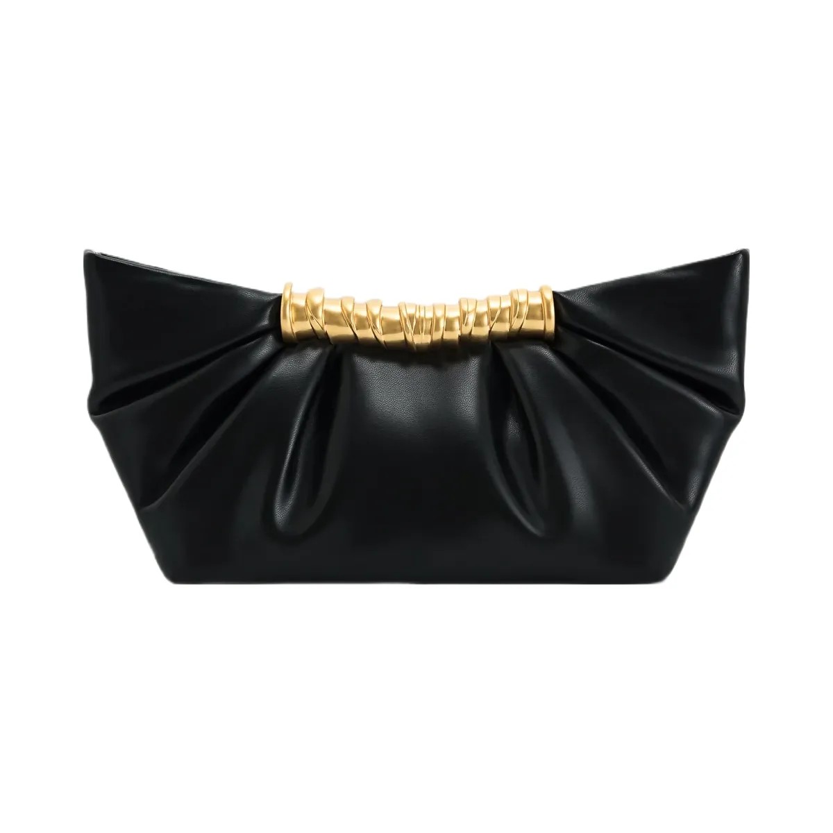 JW PEI Leia Pleated Clutch Black - HypeFly India View 3
