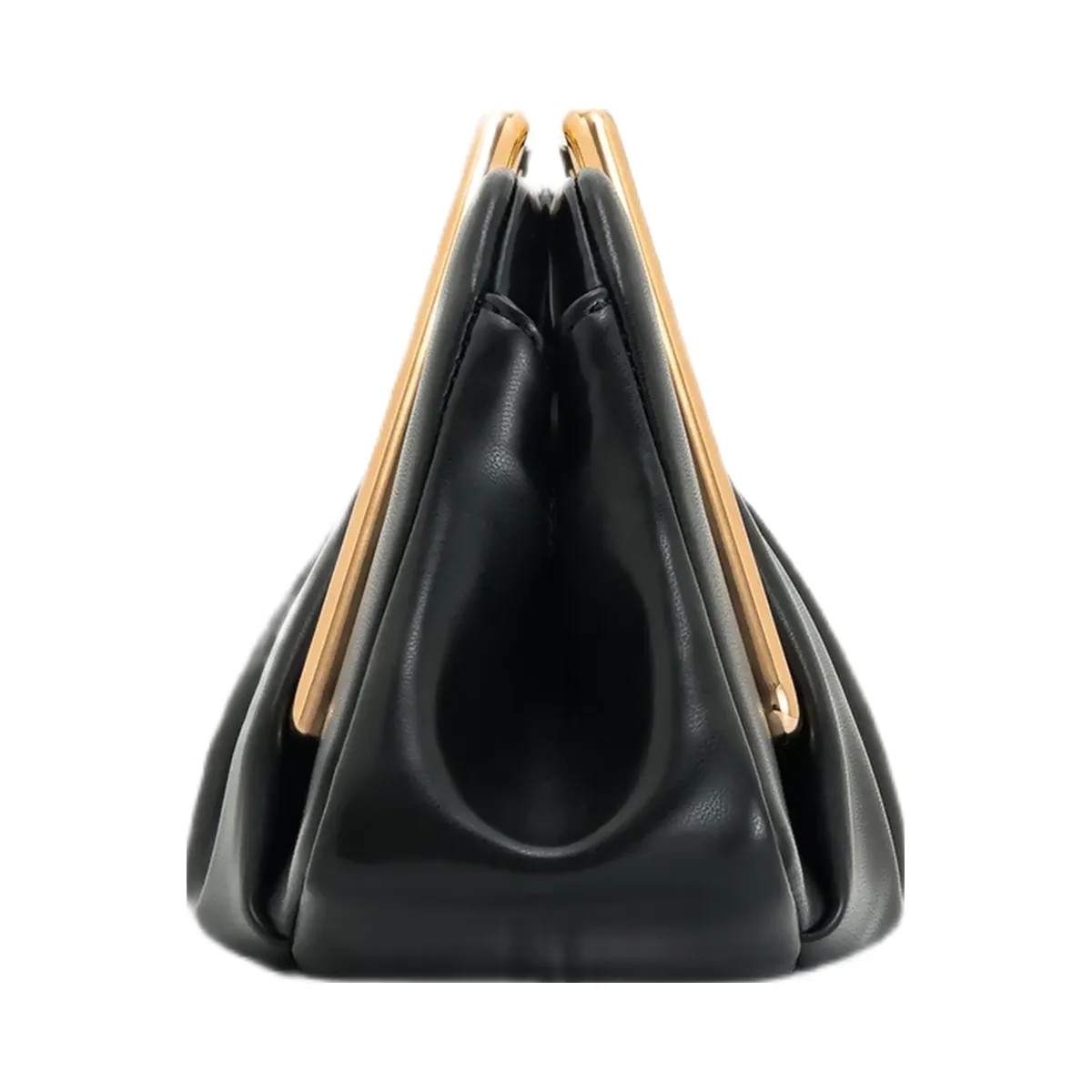 JW PEI Lila Metal Frame Clutch Black - HypeFly India View 4