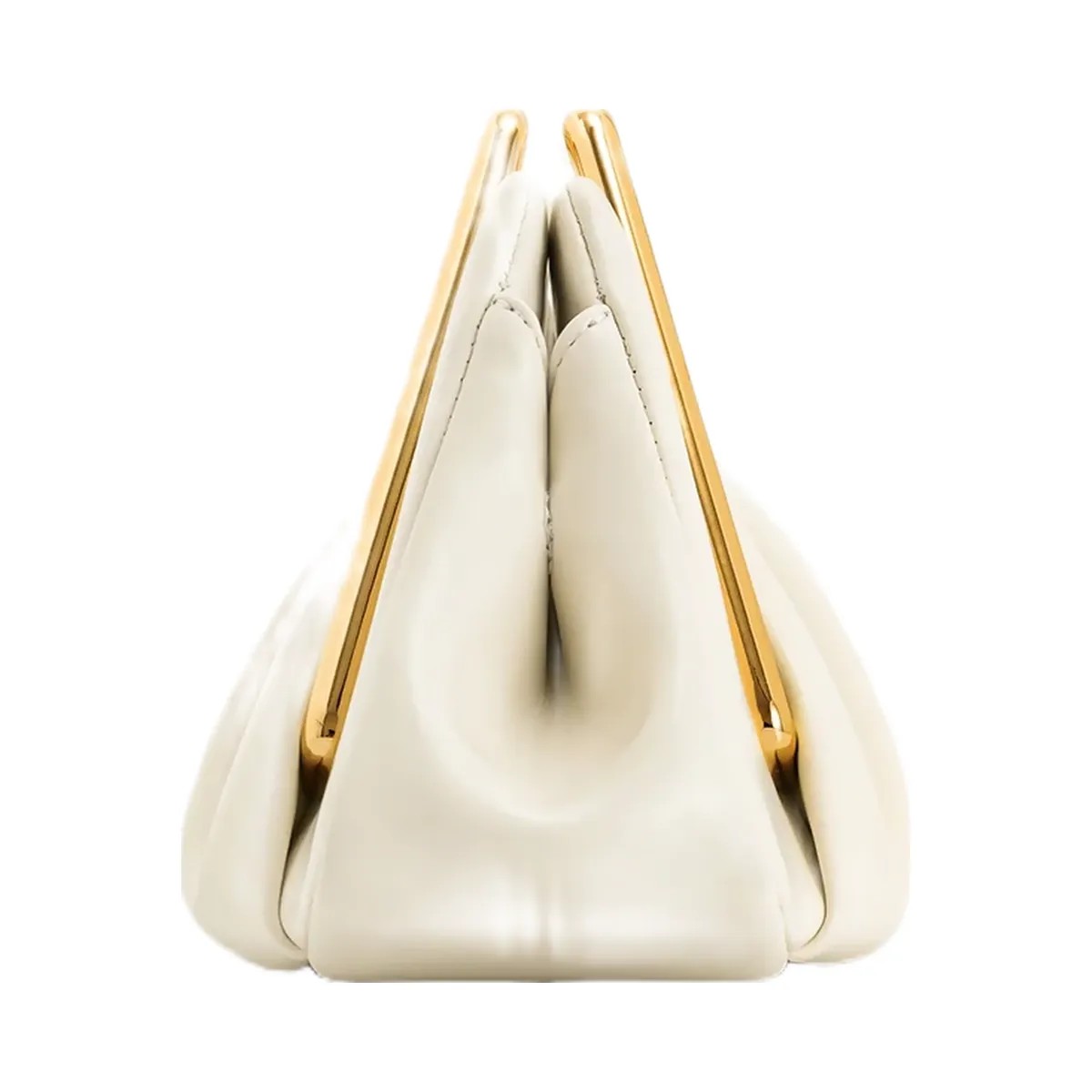 JW PEI Lila Metal Frame Clutch Ivory - HypeFly India View 3