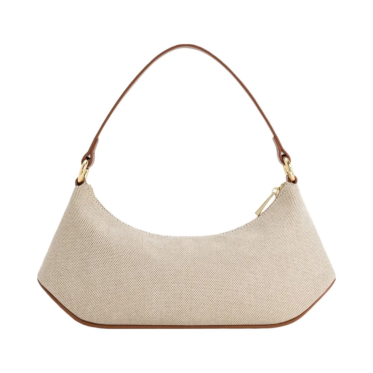 JW PEI Lily Shoulder Bag Brown Canvas - HypeFly India View 3