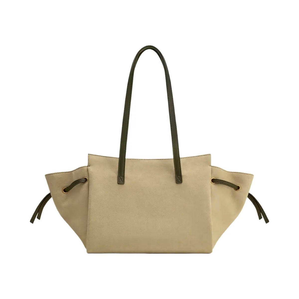 JW PEI Linda Faux Suede Tote Bag Green - HypeFly India View 3