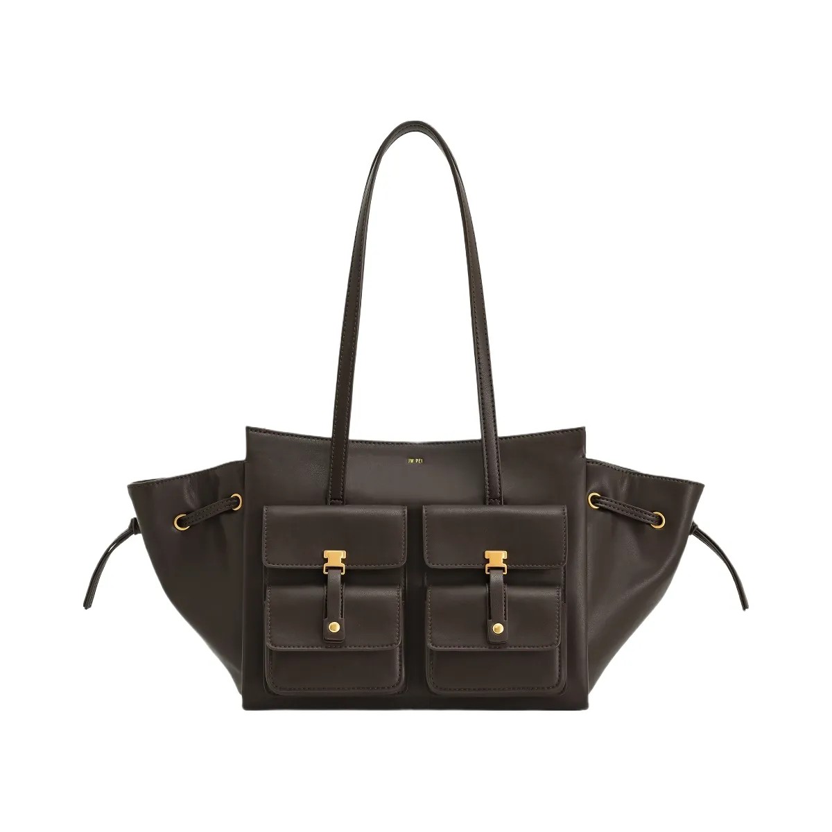 JW PEI Linda Tote Bag Dark Brown - HypeFly India View 1