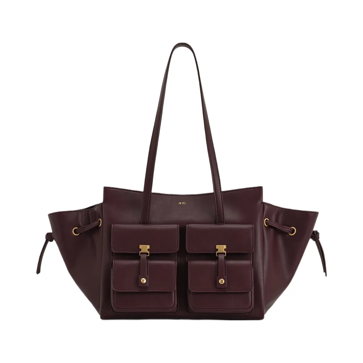 JW PEI Linda Tote Bag Deep Burgundy - HypeFly India View 1
