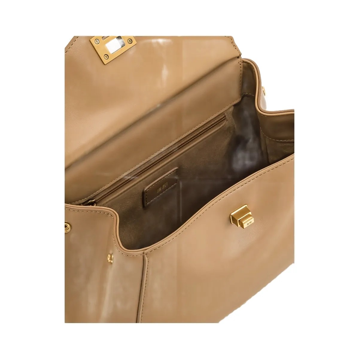 JW PEI Lucia Classic Top Handbag Brown - HypeFly India View 4