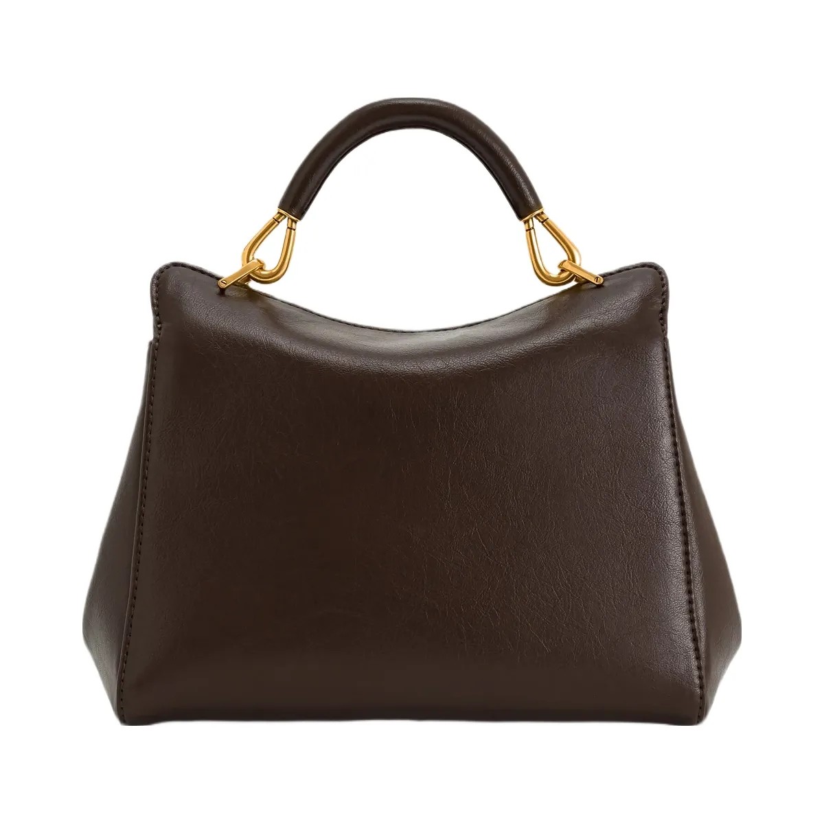 JW PEI Lucia Classic Top Handbag Dark Brown - HypeFly India View 4