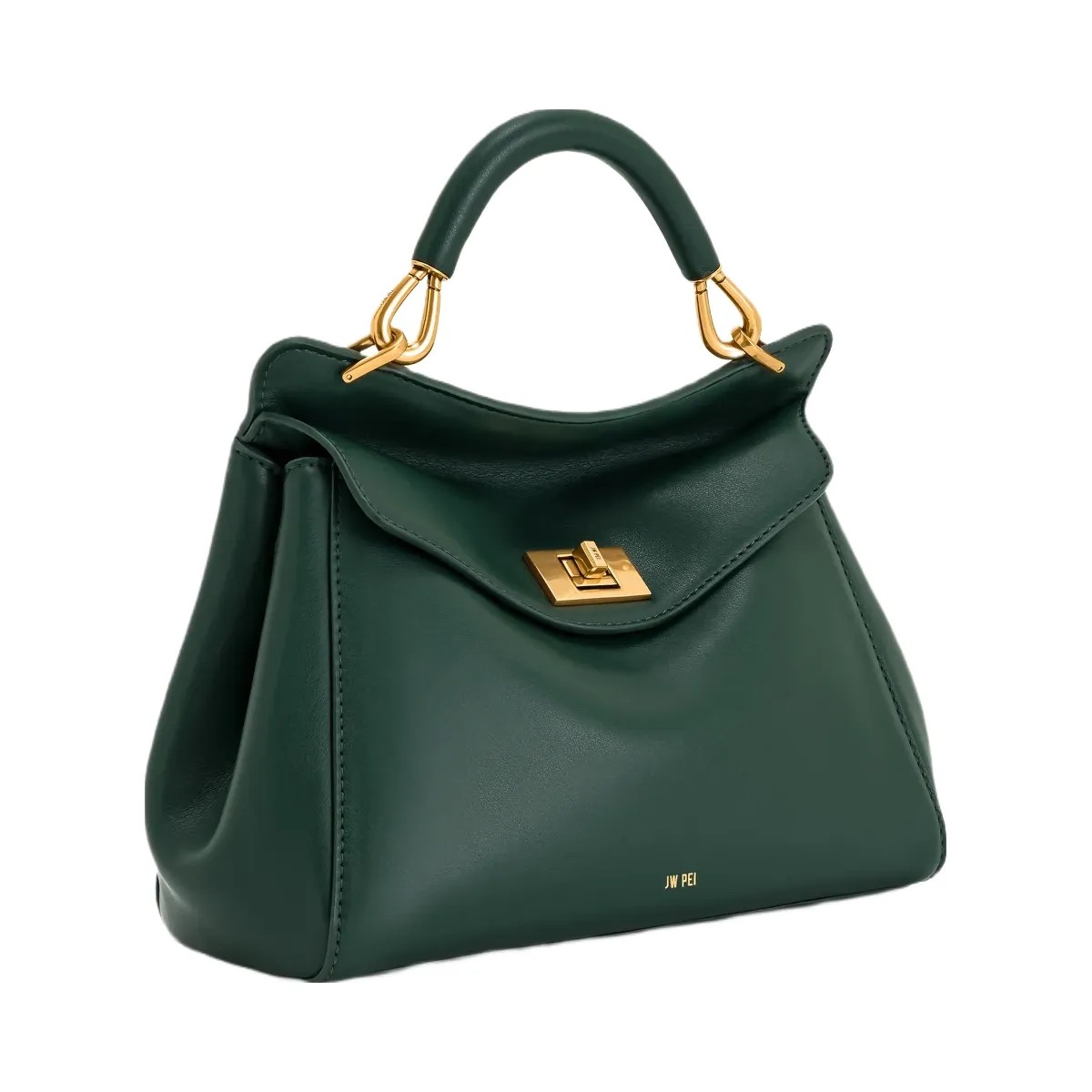JW PEI Lucia Classic Top Handbag Dark Green - HypeFly India View 2