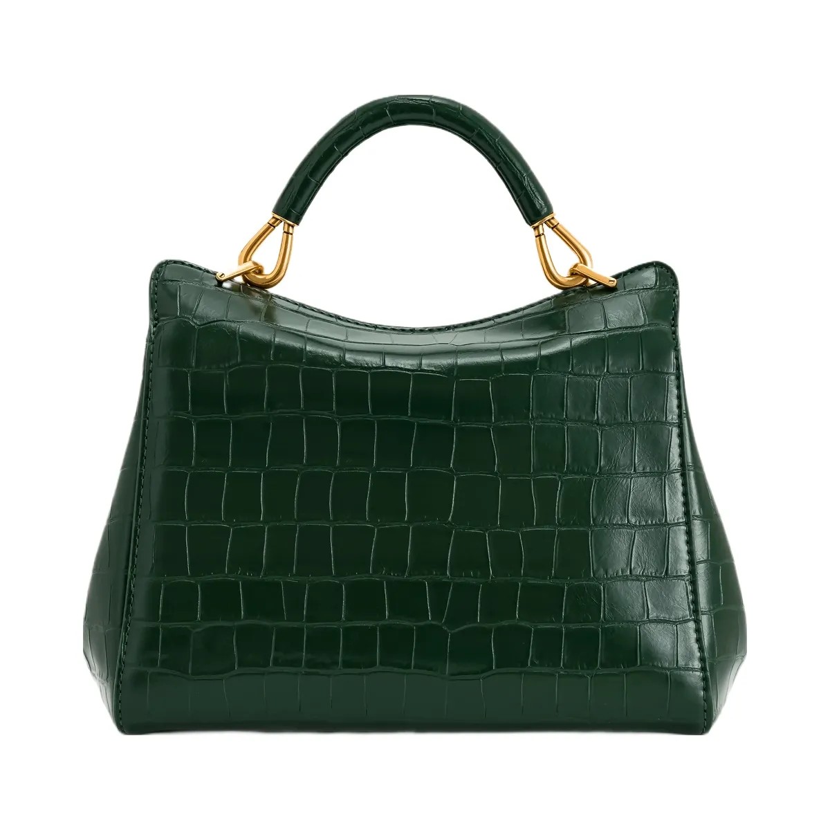JW PEI Lucia Classic Top Handbag Green Croc - HypeFly India View 4