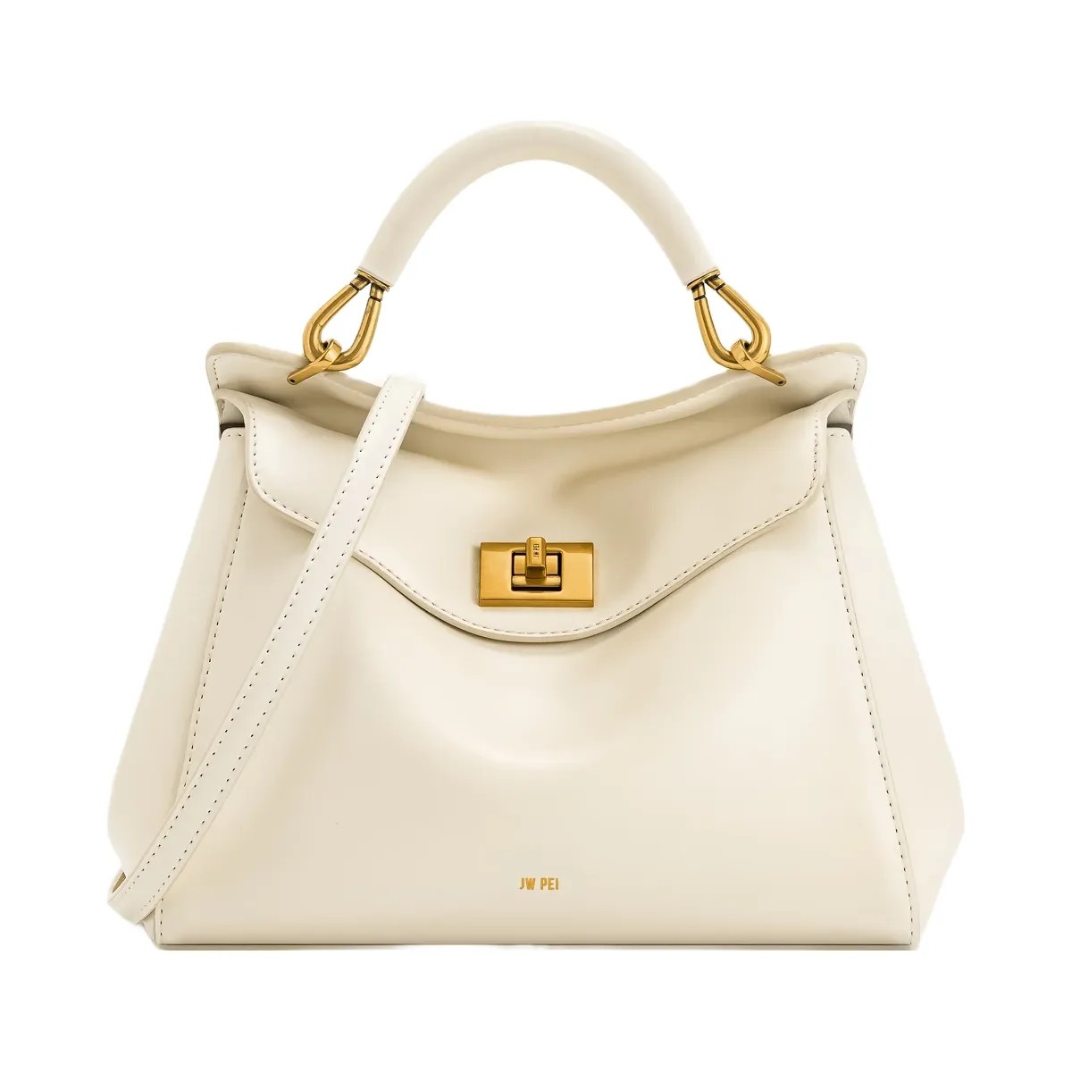 JW PEI Lucia Classic Top Handbag White - HypeFly India View 1
