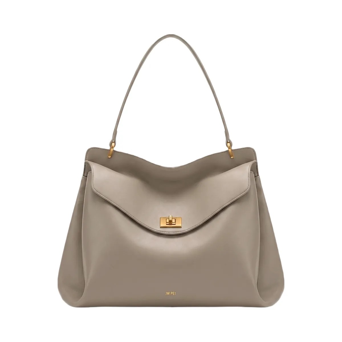 JW PEI Lucia Turn Lock Shoulder Bag Grey - HypeFly India View 1
