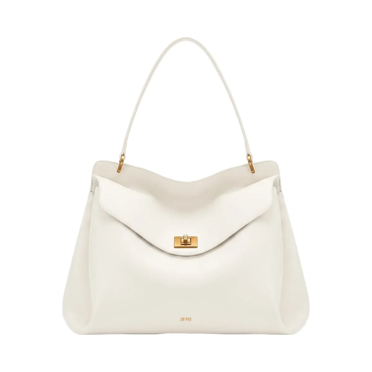 JW PEI Lucia Turn Lock Shoulder Bag White - HypeFly India View 1