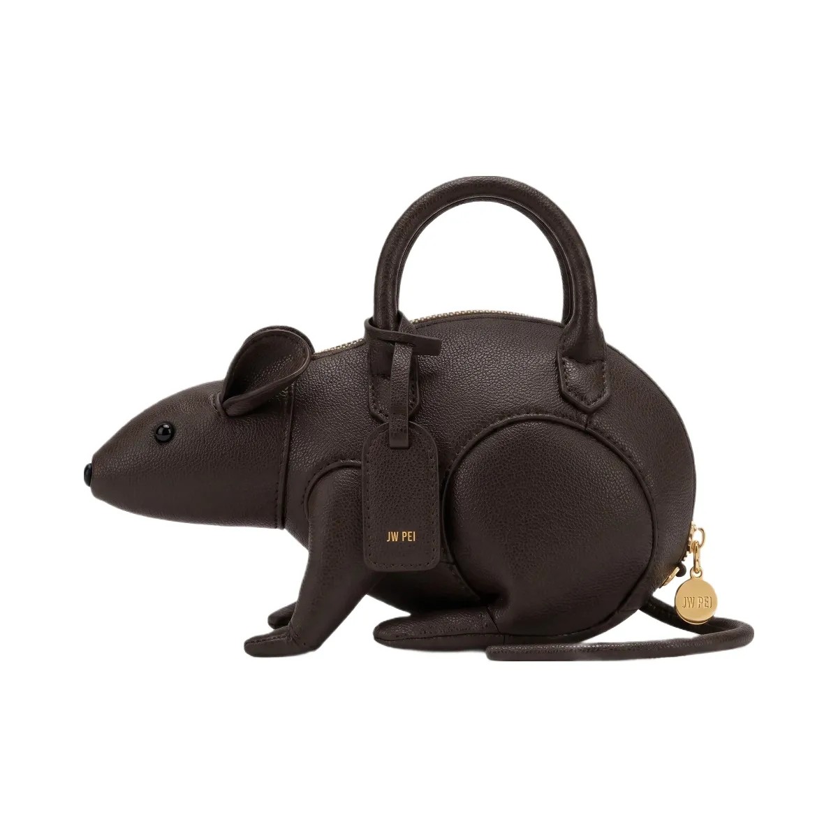 JW PEI Mia Mouse Top Handle Bag Dark Brown - HypeFly India View 1