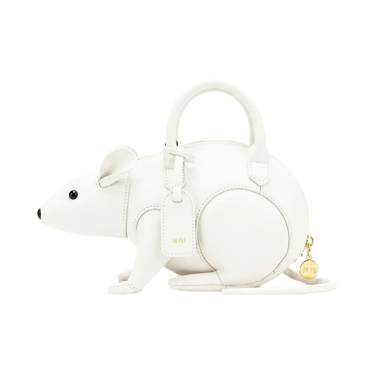 JW PEI Mia Mouse Top Handle Bag White - HypeFly India View 1