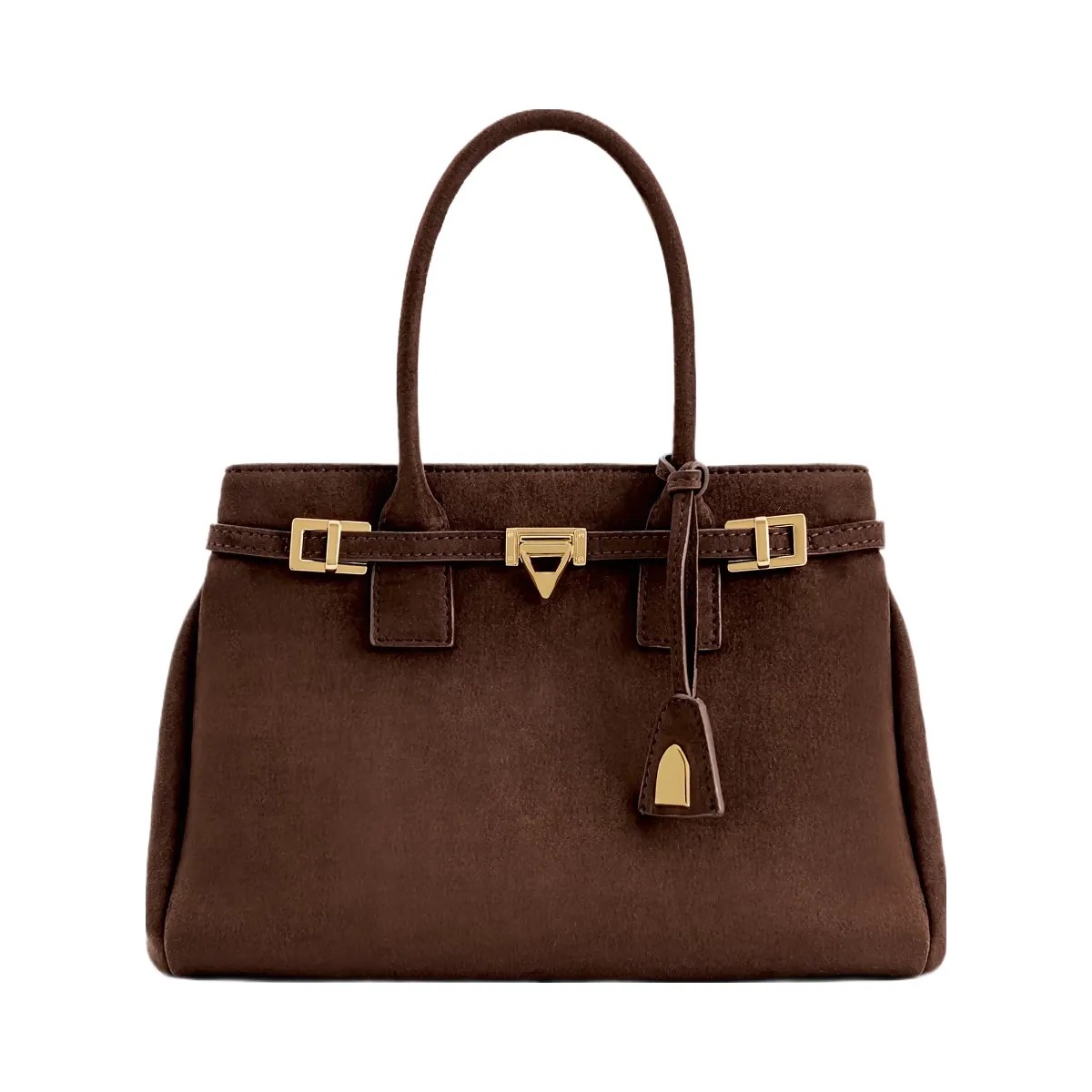 JW PEI Miley Belt Embellished Tote Bag Brown - HypeFly India View 1