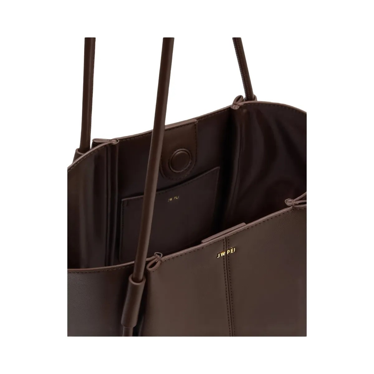 JW PEI Nala Wide Tote Bag Deep Brown - HypeFly India View 5
