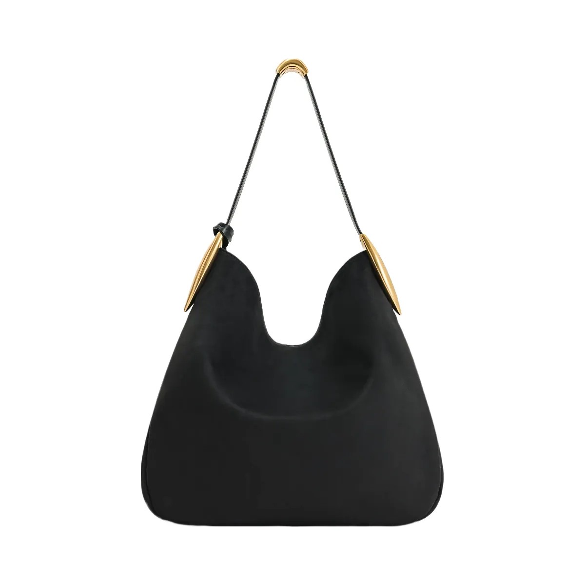 JW PEI Nina Metal Charm Hobo Bag Black - HypeFly India View 3