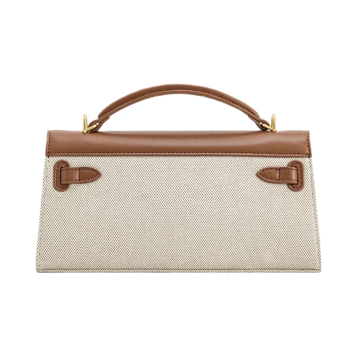 JW PEI Noor Top Handle Bag Brown Canvas - HypeFly India View 3