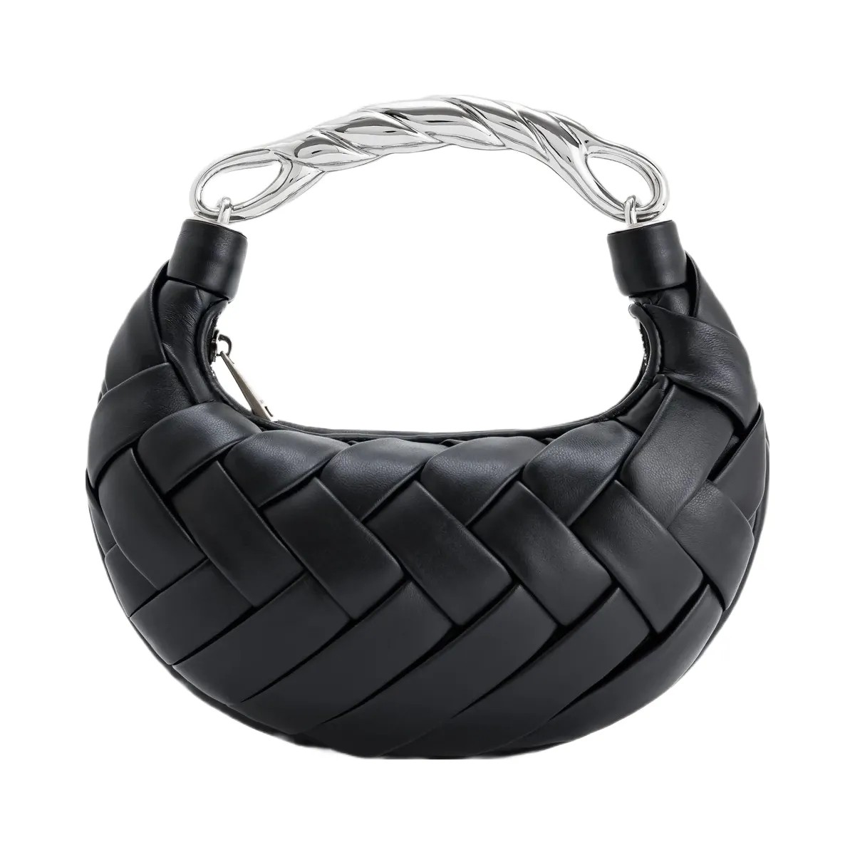 JW PEI Orla Weave Handbag Black - HypeFly India View 4