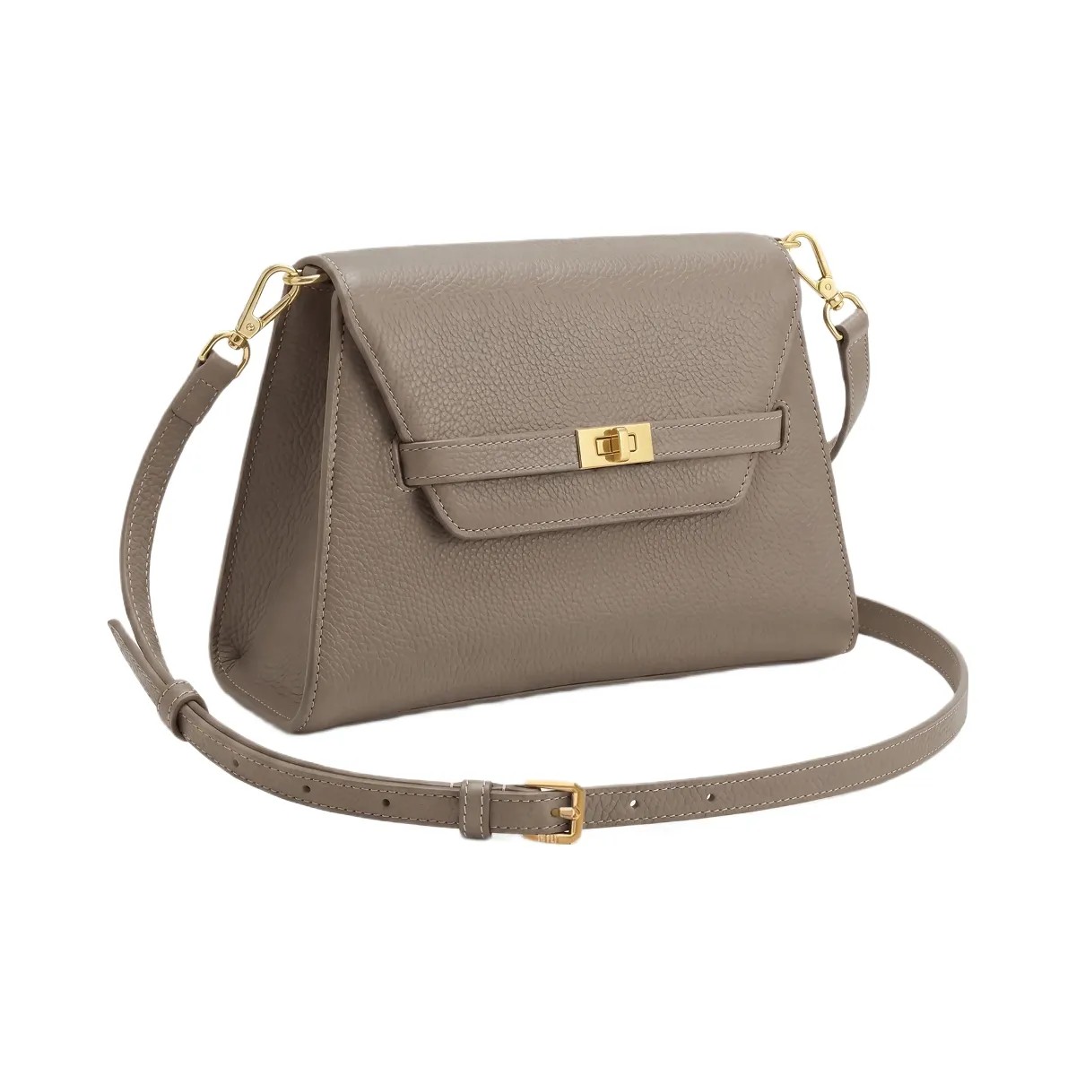 JW PEI Piper Pebbled Crossbody Bag Taupe - HypeFly India View 2
