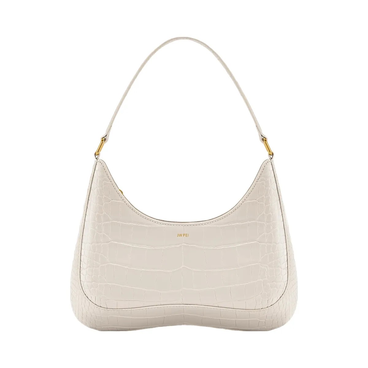 JW PEI Ruby Shoulder Bag White Croc - HypeFly India View 1
