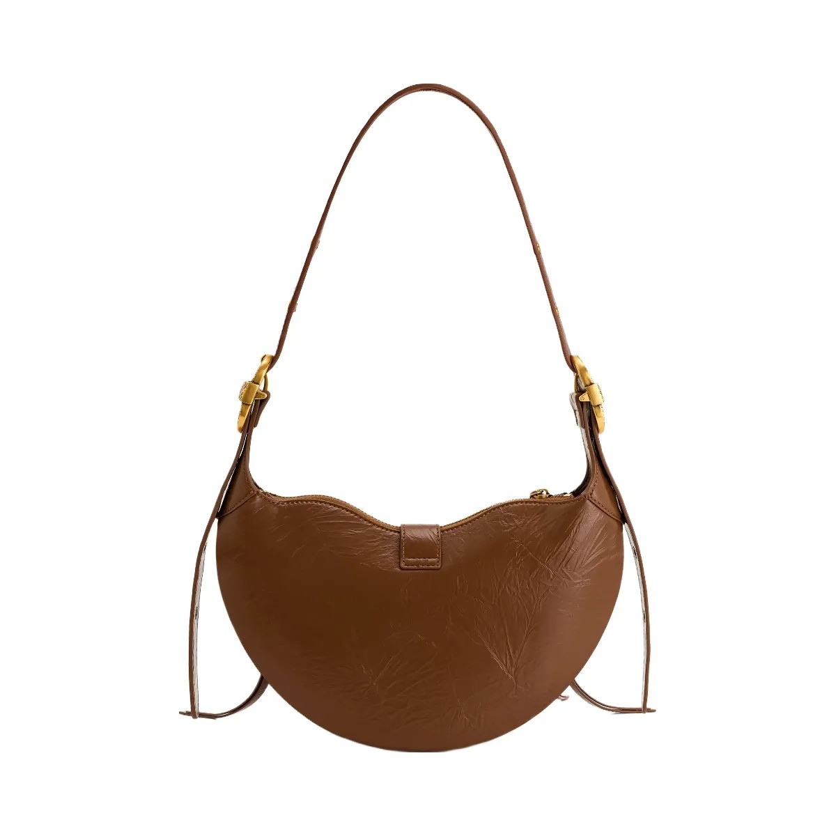 JW PEI Tessa Crushed Shoulder Bag Brown - HypeFly India View 3