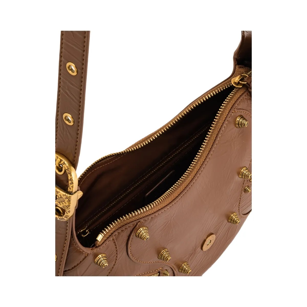 JW PEI Tessa Crushed Shoulder Bag Brown - HypeFly India View 4