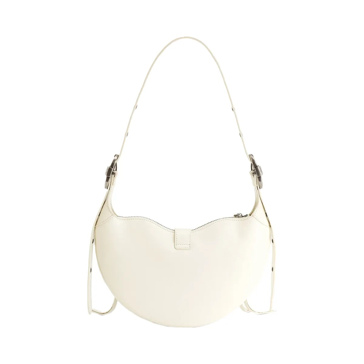 JW PEI Tessa Crushed Shoulder Bag White - HypeFly India View 4