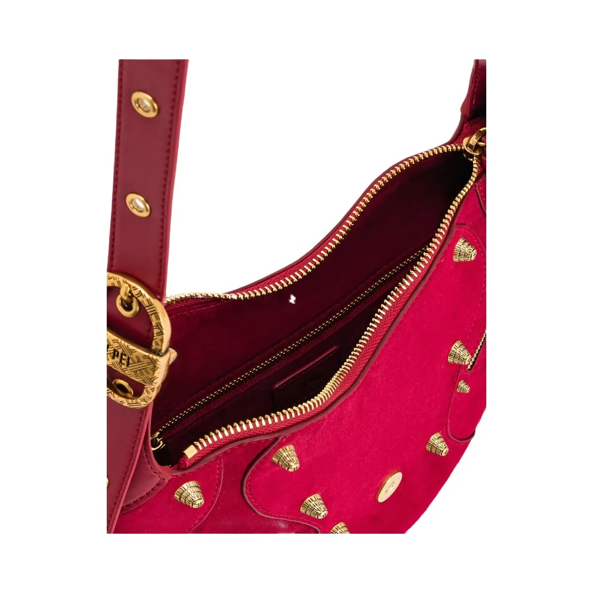 JW PEI Tessa Suede Shoulder Bag Deep Magenta - HypeFly India View 4