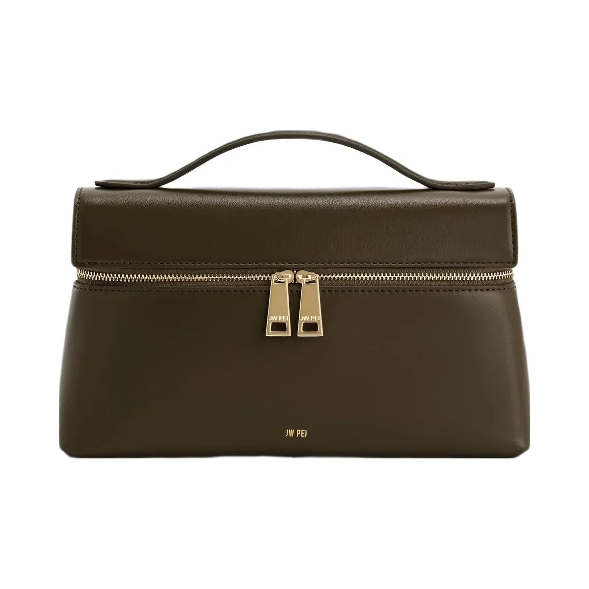 JW PEI Thea Top Handle Bag Dark Olive - HypeFly India View 1