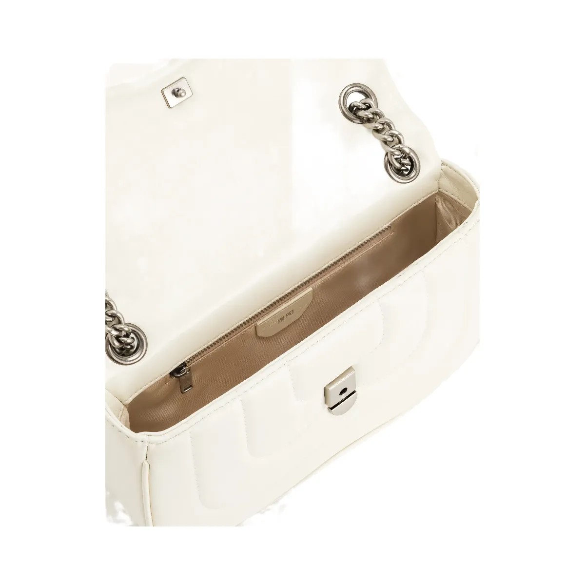 JW PEI Tina Quilted Chain Crossbody Ivory - HypeFly India View 4